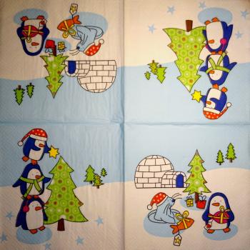 027 Penguins - 3-ply - Home Fashion